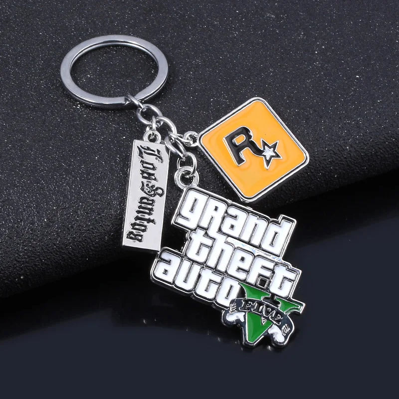 GTA V Star Muti Pendant Keyring