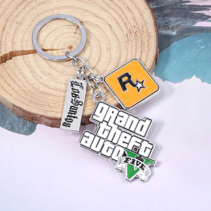 GTA V Star Muti Pendant Keyring
