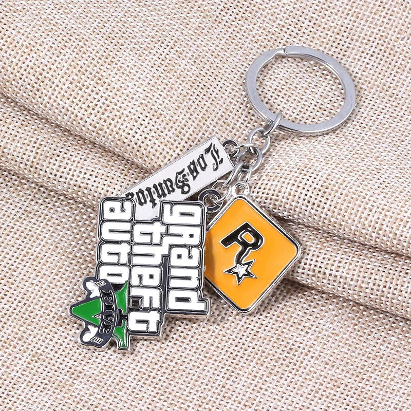 GTA V Star Muti Pendant Keyring