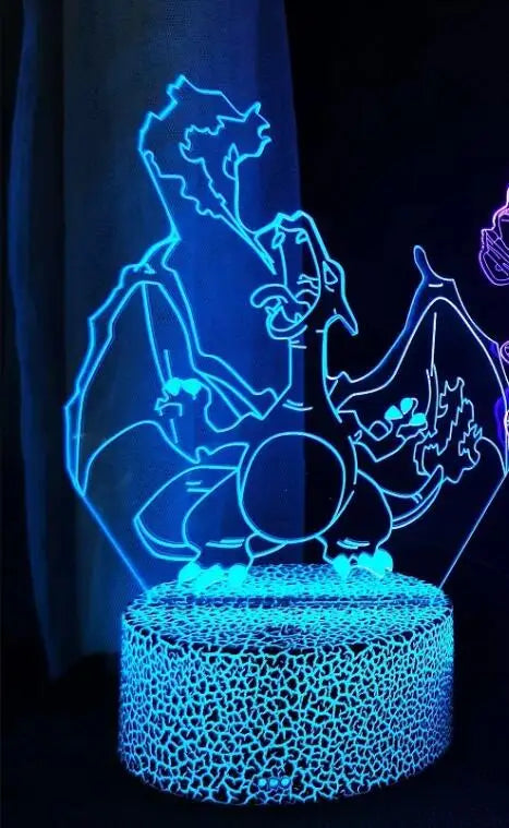 Pokemon Gengar Haunter Gastly 3D Lamp Anime